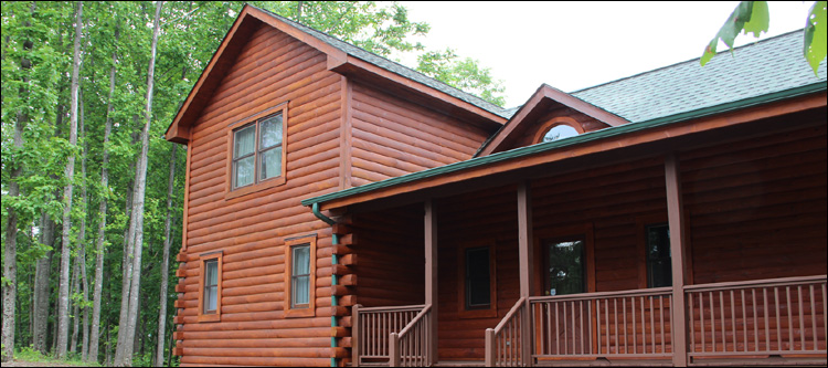 Log Home Staining in Appomattox County, Virginia