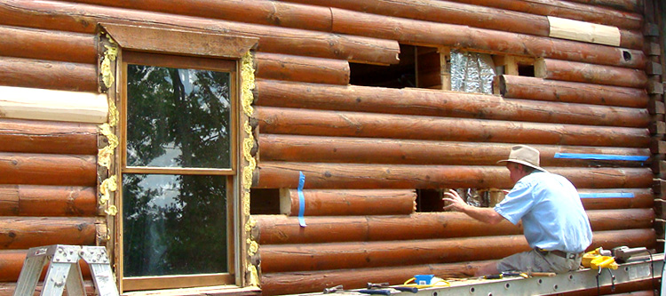 Log Home Repair Concord, Virginia