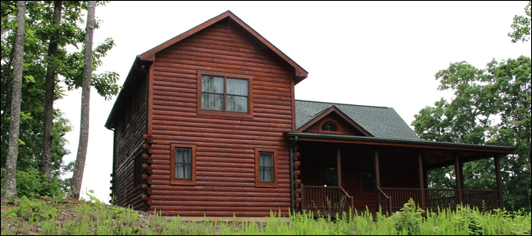 Professional Log Home Borate Application  Concord, Virginia