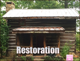 Historic Log Cabin Restoration  Appomattox County, Virginia
