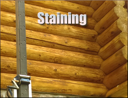  Appomattox County, Virginia Log Home Staining